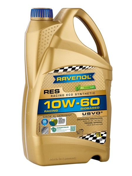 RAVENOL Racing Eco Synthetic RES SAE 10W-60 - 5 Liter