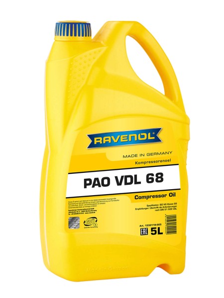 RAVENOL Kompressorenöl PAO VDL 68 - 5 Liter