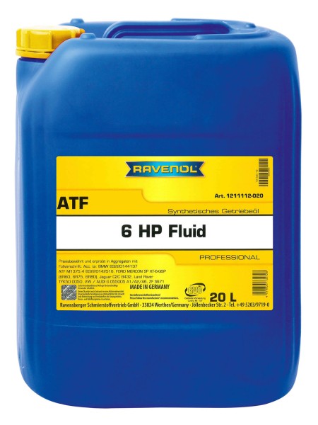 RAVENOL ATF 6HP Fluid - 20 Liter