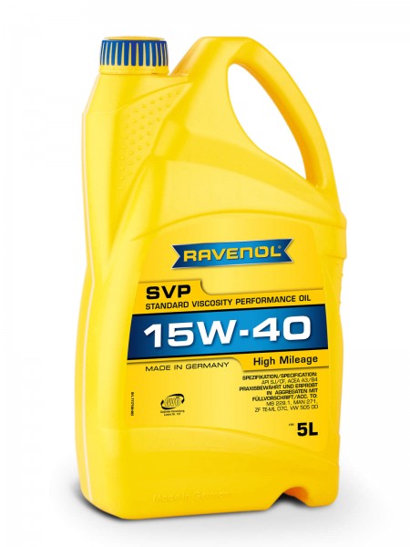 RAVENOL SVP Standard Viscosity Performance Oil SAE 15W-40 - 5 Liter