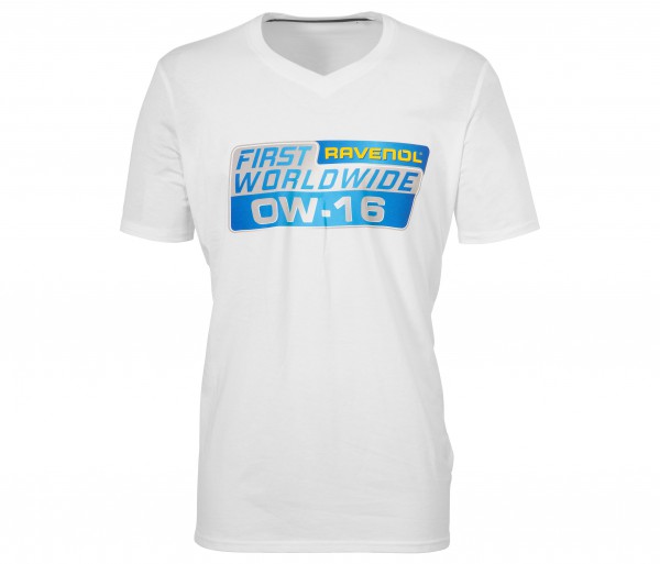 RAVENOL T-Shirt 0W-16, Farbe: weiß