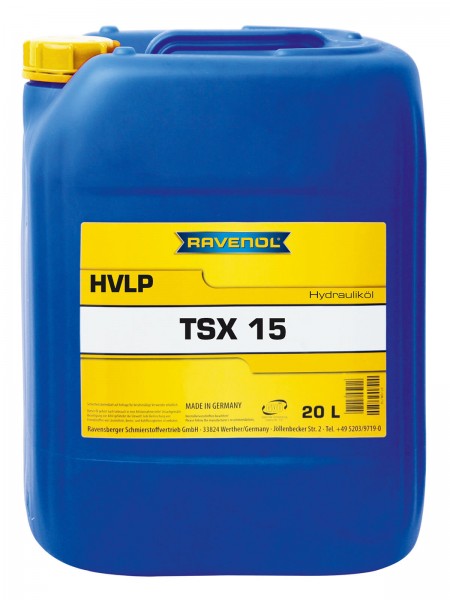 RAVENOL Hydrauliköl TSX 15 (HVLP) - 20 Liter